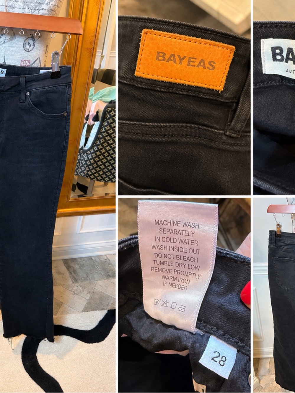 Bayeas High-Rise Straight Leg Jeans in Black - Women - Picture 2 of 8